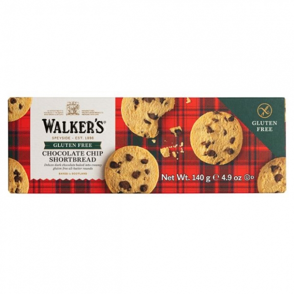 Walkers Gluten Free Shortbread Choc Chip 140g