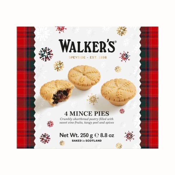 Walkers Fruit Mince Pies 4 Pack 250g