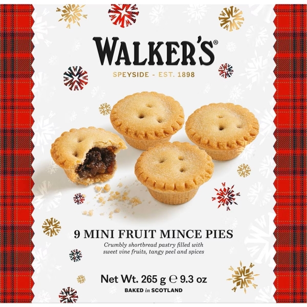 Walkers Mini Fruit Mince Pies 9 Pack 265g