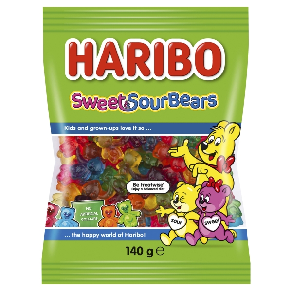 Haribo Bears Sweet & Sour 140g