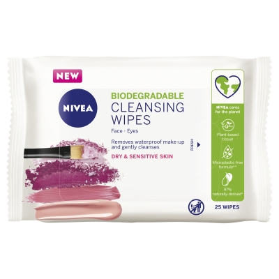 Nivea Gentle Cleansing Facial Wipes 25 Pack