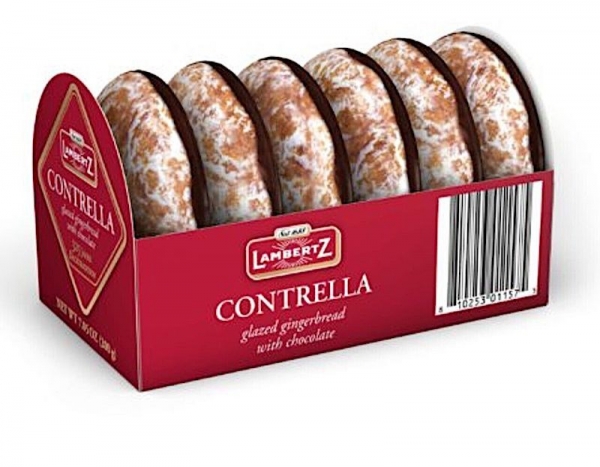 Lambertz Glazed Gingerbread Contrella Rounds 200g