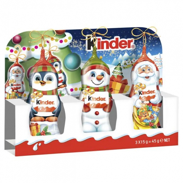 Kinder Chocolate Santa 3 Pack 45g