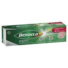 Berocca Effervescent Tablets Energy Original Berry Flavour 15 Pack