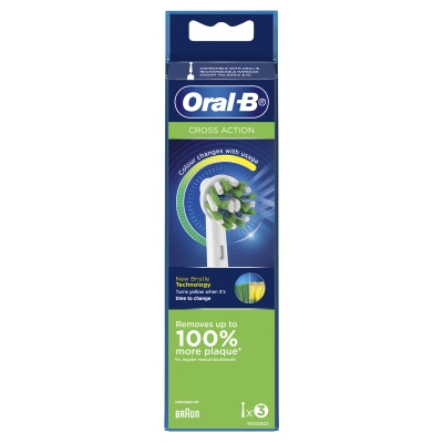 Oral B Brush Heads Cross Action 3 Pack