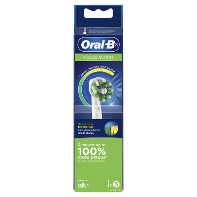 Oral B Cross Action Replacement Brush Head 5 Pack