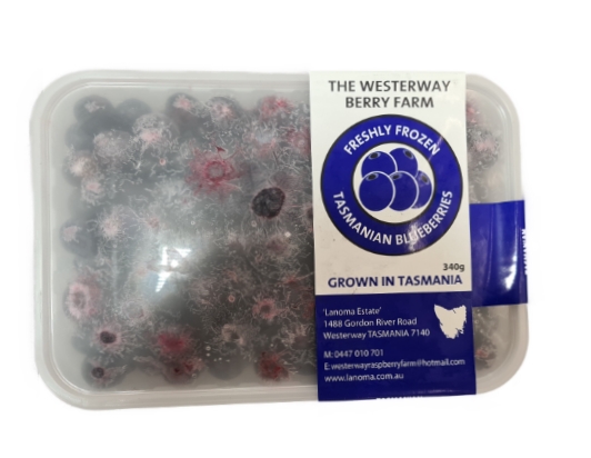 Westerway Frozen Tasmanian Blueberries 340g