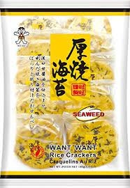 Want Want Rice Crackers Seaweed 160g