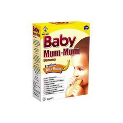 Baby Mum Mum Premium Rice Rusk Banana 12+ Months 36g