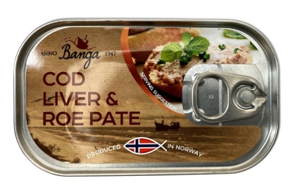 Banga Cod Liver & Roe Pate 120g