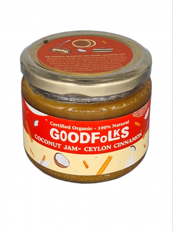 Good Folks Organic Coconut Spread Ceylon Cinnamon 300g