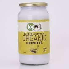 Topwil Purified Deodorised Organic Coconut Oil 1lt