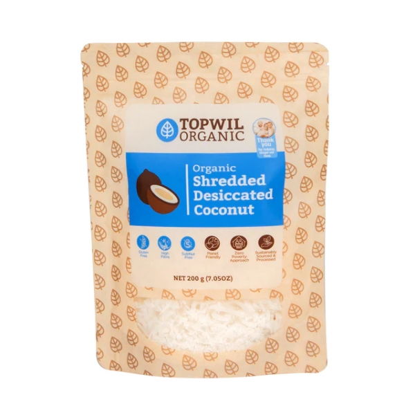 Topwil Organic Coconut Shredded 200g