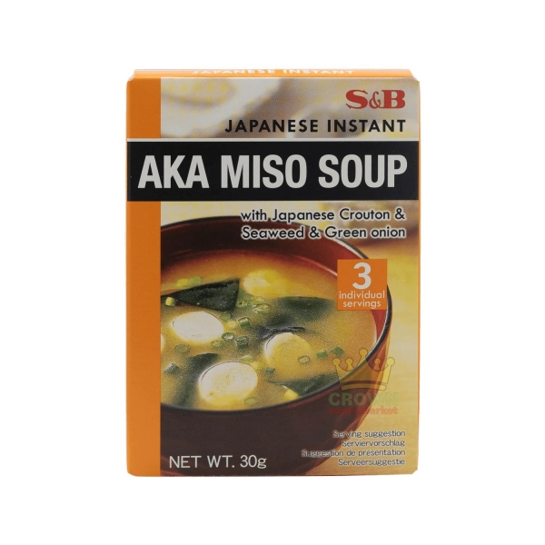 S&B Japanese Instant Aka Miso Soup 30g