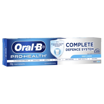 Oral B Toothpaste Pro Health Complete Defence Deep Clean 110g