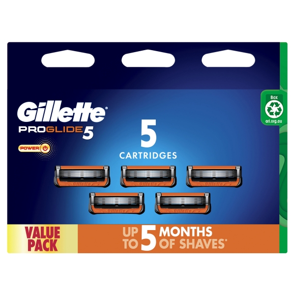 Gillette Proglide5 Power Cartridge 5 Pack