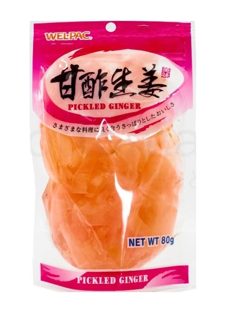 Wel Pac Pickled Ginger Pink 80g