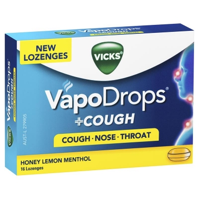 Vicks Vapo Drops + Cough Honey & Lemon 16 Pack