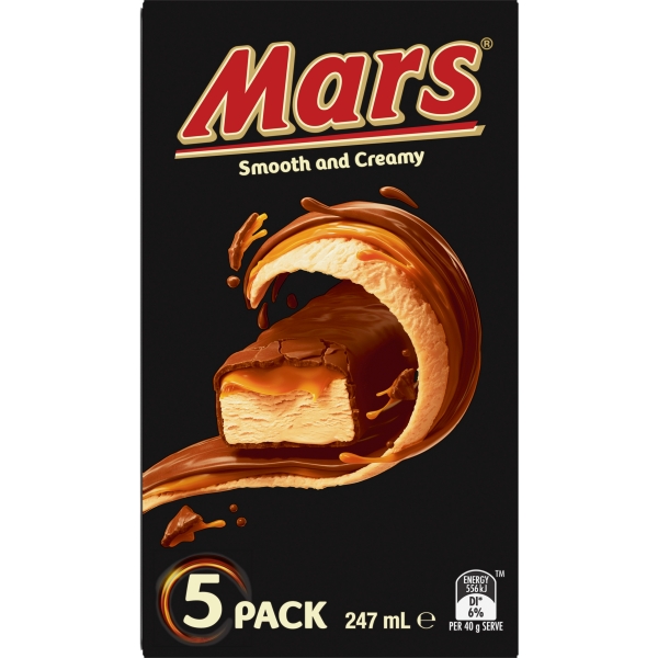 Mars Frozen Dessert Bar 5 Pack 247ml