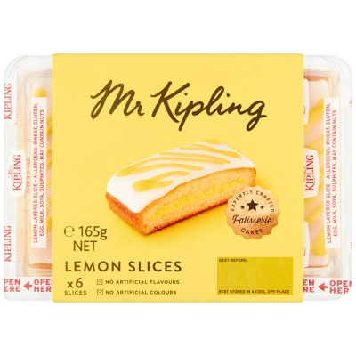 Mr Kipling Lemon Slices 6 Pack 165g