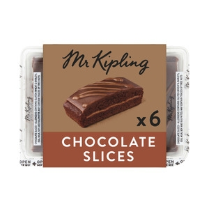 Mr Kipling Snack Slices Chocolate 6 Pack 155g