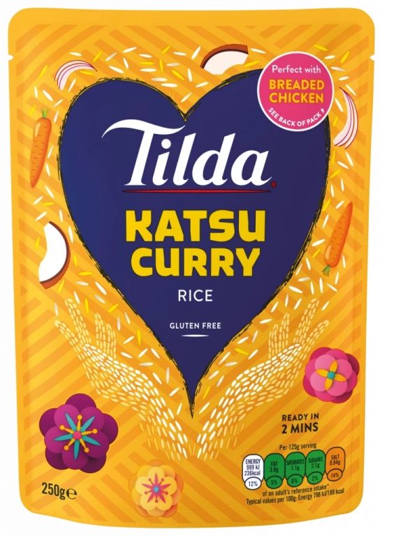 Tilda Steamed Rice Jasmine Katsu Curry 250g