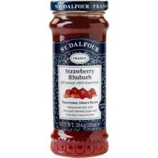 St Dalfour Strawberry & Rhubarb Jam 284g