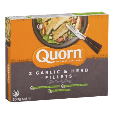 Quorn Garlic & Herb Fillets 2 Pack 200g