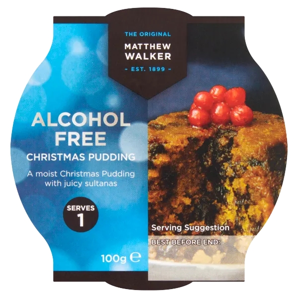 Matthew Walker Christmas Pudding Alcohol Free 100g