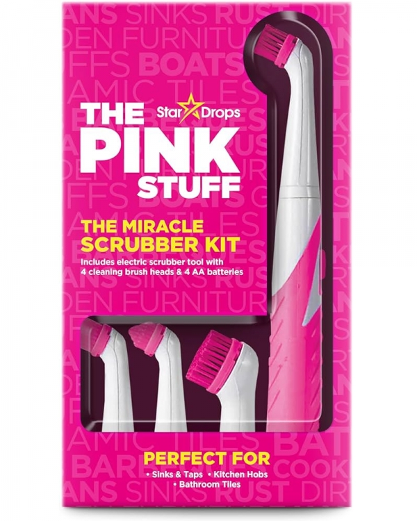 The Pink Stuff Sonic Scrubber Kit 4 Pack