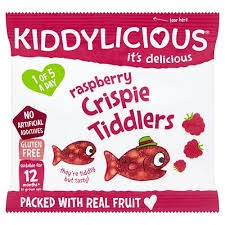 Kiddylicious Crisp Tiddlers Raspberry 12g