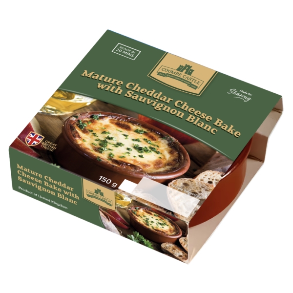 Coombe Castle Cheddar Cheese Bake With Sauvignon Blanc 150g