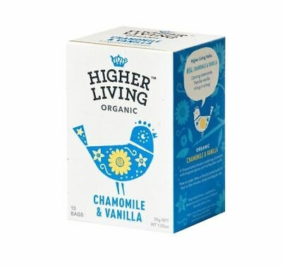 Higher Living Chamomile & Vanilla Tea Bags 15 Pack