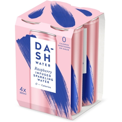 Dash Water Raspberry 4 x 300ml