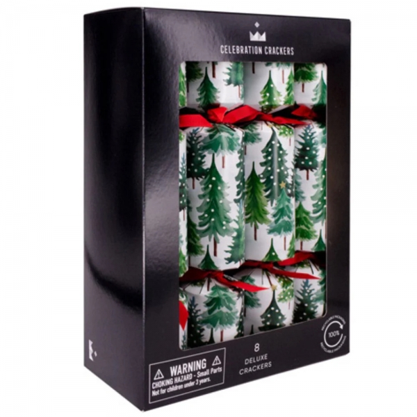 Celebration Crackers Bon Bons Snowy Tree 8 Pack