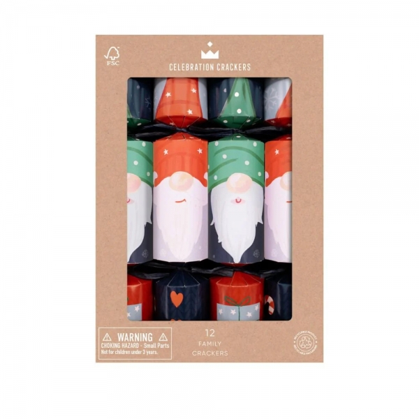 Celebration Crackers Bon Bons Festive Gnomes 12 Pack