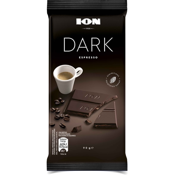 Ion Dark Chocolate Block Espresso 90g