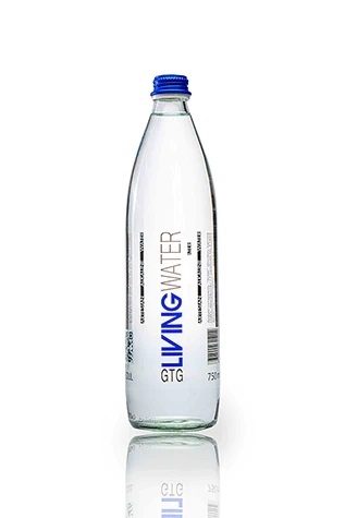 GTG Living Sparkling Water Glass Bottle 750ml