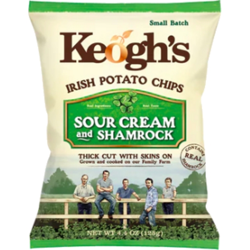 Keogh's Chips Sour Cream & Shamrock 125g