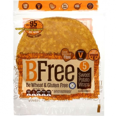 BFree Wraps Sweet Potato Gluten Free 5 Pack 210g