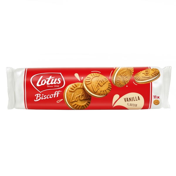 Lotus Biscoff Sandwich Biscuits Vanilla 110g