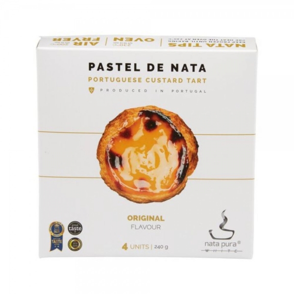 Nata Pura Portuguese Custard Tarts Original 4 Pack 240g