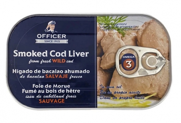 Officer Smoked Cod Liver 120g