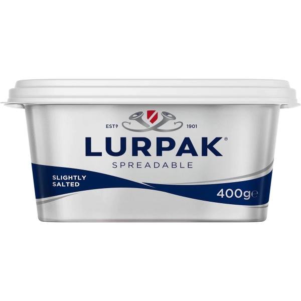 Lurpak Butter Slightly Salted Spreadable 400g