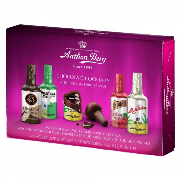 Anthon Berg Chocolate Cocktails 4 Pack 62g