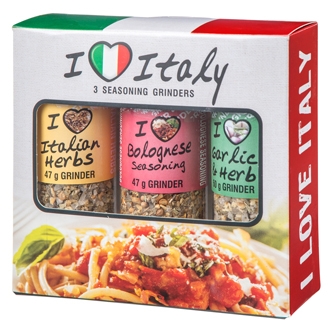 Aussie Spice Grinders I Love Italy 3 Pack 144g