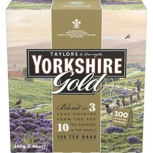 Taylors of Harrogate Yorkshire Teabags Gold 100 Pack