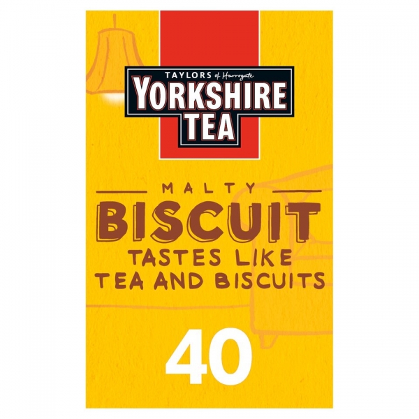 Yorkshire Tea Malty Biscuit Teabags 40 Pack 112g