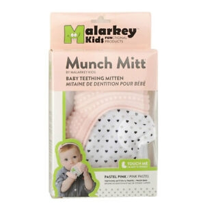 Munch Mitt Teething Mitten Pink 3-12 Months