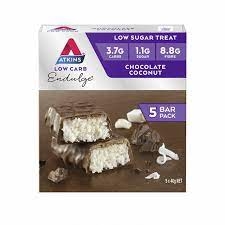 Atkins Endulge Chocolate Coconut Bars 5 Pack 200g